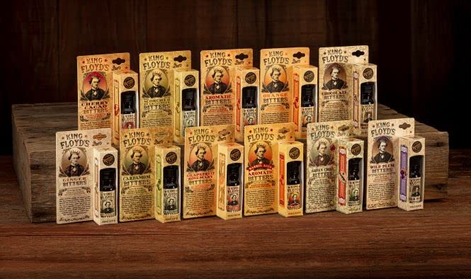 King Floyd's Artisanal Cherry Cacao Bitters for Cocktails (0.5oz Card Pack) Hand Crafted, Made from Organic Cacao Nibs & Montmorency Cherries