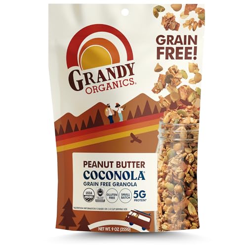 Grandy Organics, Coconola Peanut Butter Organic, 9 Ounce
