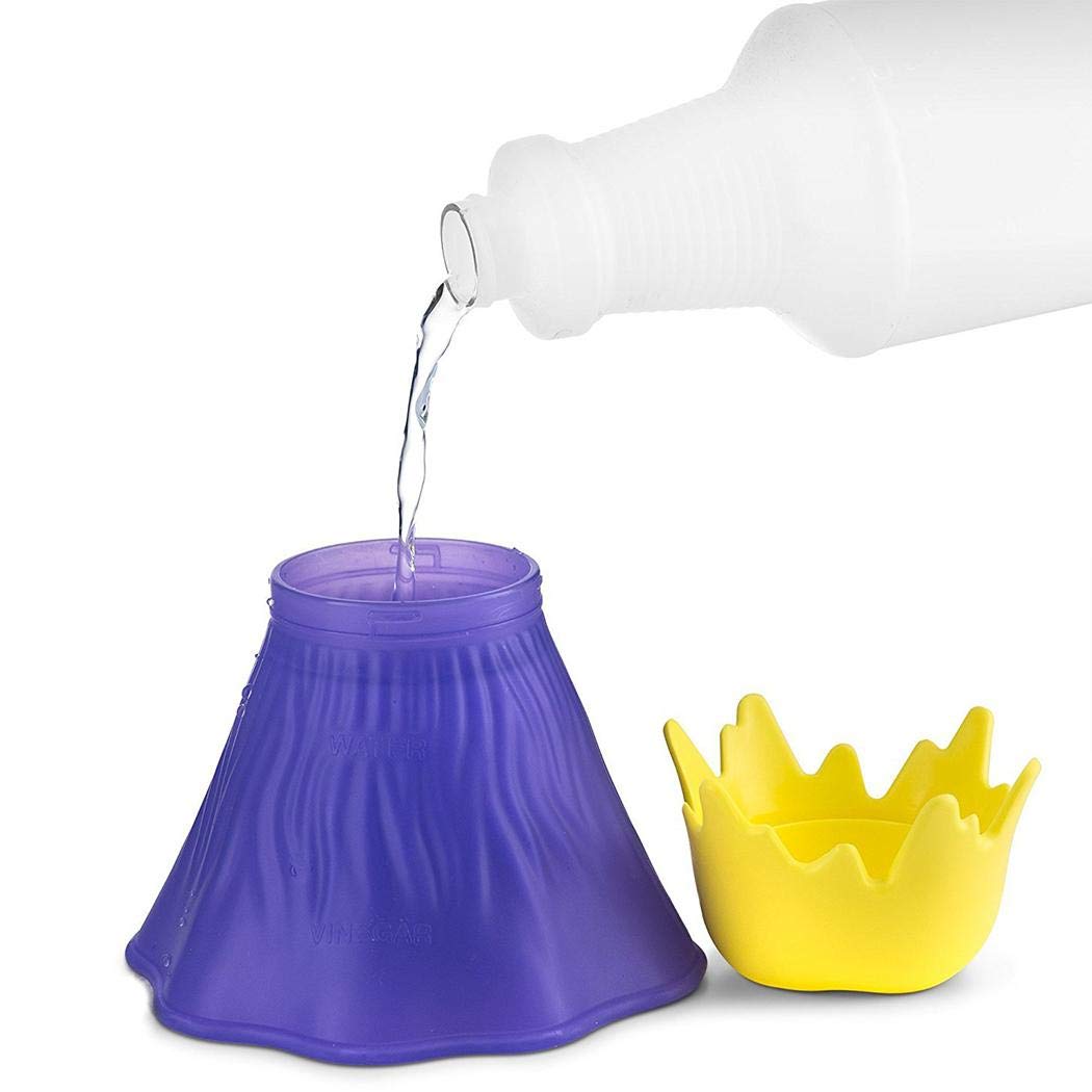 Yugiose Microwave Oven Cleaner Steam Volcano Shape Home Kitchen Gadget Cleaning Tool Kitchen Cleaners