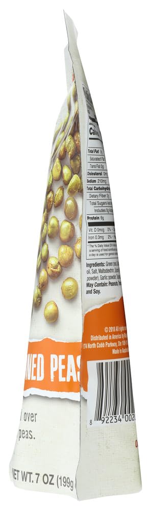 Bhuja Crunchy Seasoned Peas 7 oz each (5 Items Per Order)