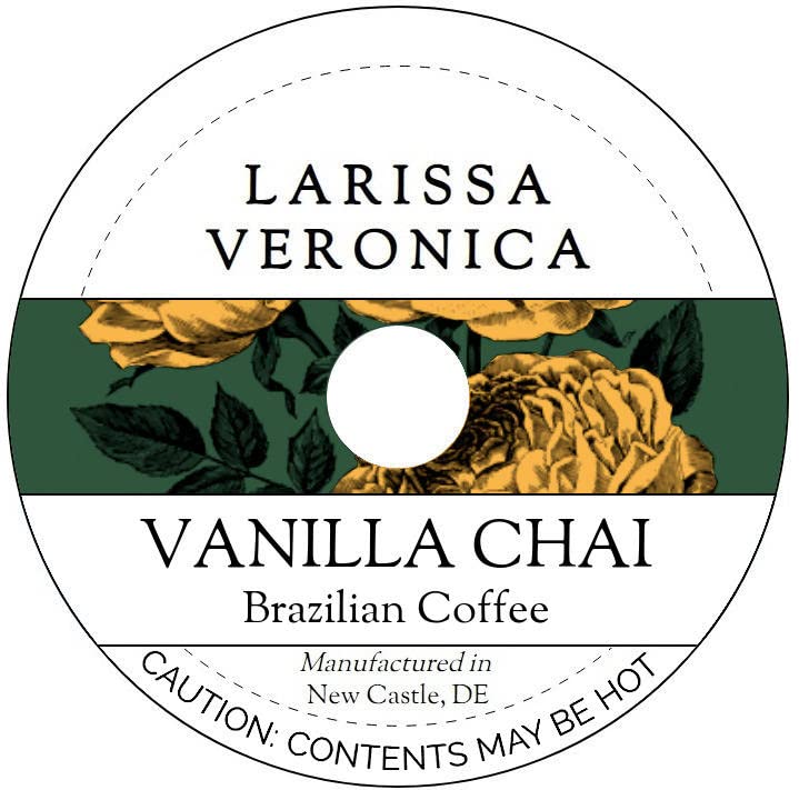 Vanilla Chai Brazilian Coffee (Single Serve K-Cup Pods) (Gourmet, Naturally Flavored, Whole Coffee Beans) (12 pods, ZIN: 578418)