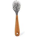 Full Circle Tenacious C Cast Iron Bamboo Dish Brush and Scraper - Durable Kitchen Scrub Brush for Dishes, Pots, Pans, and Cast Iron, Sustainable, Made
