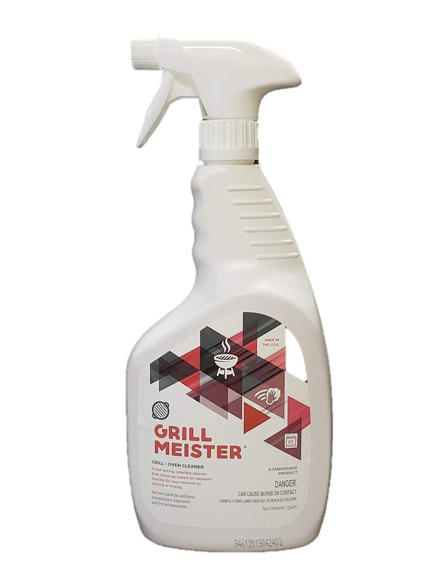 Jani-Source GrillMeister Degreaser & Cleaner for Oven, Grills, Fryers, & Barbeque, 1 Quart (3-Pack)