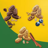 BelVita Breakfast Biscuits Variety Packs | 3 Natural Flavors - 12 Chocolate belVita Snack Packs, 12 Cinnamon Brown Snack Packs, and 12 Blueberry Snack