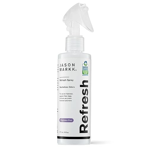 Jason Markk Refresh Spray, Odor Eliminator, Home, Carpet, Furniture, Clothing, and More, Safe and Gentle Deodorizer Formula, Unscented, 6oz