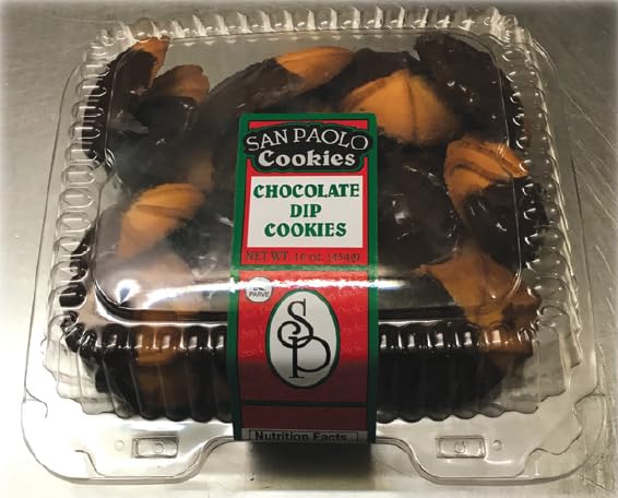 San Paolo Cookies - Chocolate Dip Cookies - 16oz - 2 Packs
