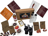 DIY Hot Sauce Kit Lab - Craft 3 Unique Chili Pepper Sauce Bottles Using Ghost Peppers, Chipotle, Ancho and Habanero - Everything includes to make 3