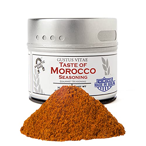 Taste of Morocco | Gourmet Seasoning | Authentic Artisanal Spice Blend | Non GMO, All Natural | Handcrated in Small Batches in USA | Ultra Premium