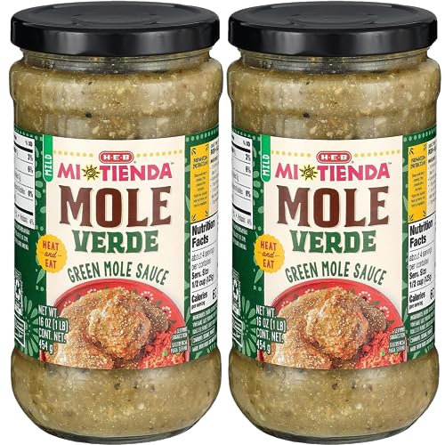 HEB Mi Tienda Mole Sauce 16 oz (Pack of 2) (Mole Verde)