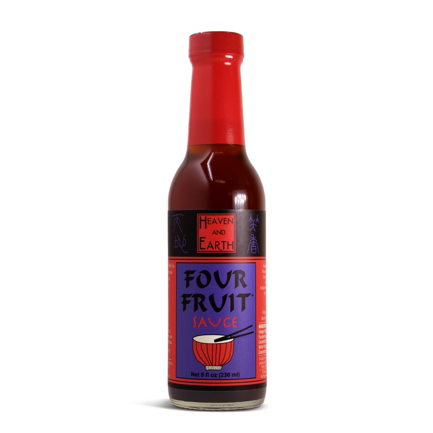 Heaven and Earth - Four Fruit Sauce - Luscious and Zingy Sauce for Dipping, Salad Dressing, Vegetables, Stir Frys, and More (8 fl oz - 236ml)