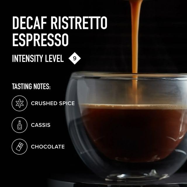 Peet's Coffee, Medium Roast Decaf Espresso Capsules, Compatible with Nespresso Original Machine, Decaffeinated Arabica Coffee - Decaf Ristretto