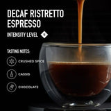 Peet's Coffee, Medium Roast Decaf Espresso Capsules, Compatible with Nespresso Original Machine, Decaffeinated Arabica Coffee - Decaf Ristretto