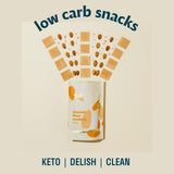 Real Phat Foods Almond Flour Crackers - Low Carb, Gluten-Free, Keto & Paleo Friendly Snack - 4.5 oz (Variety Pack of 5)