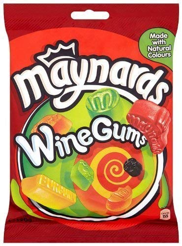 Maynards Wine Gums Bag 190g 3 Pack-SET OF 2