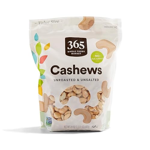 365 by Whole Foods Market, Cashews Unsalted & Unroasted, 24 Ounce