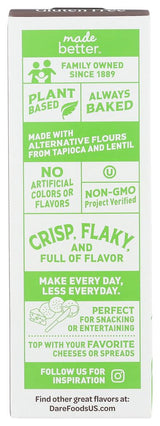Dare Breton Gluten Free Crackers, Herb and Garlic, 4.76 Ounce (Pack of 6) by Dare