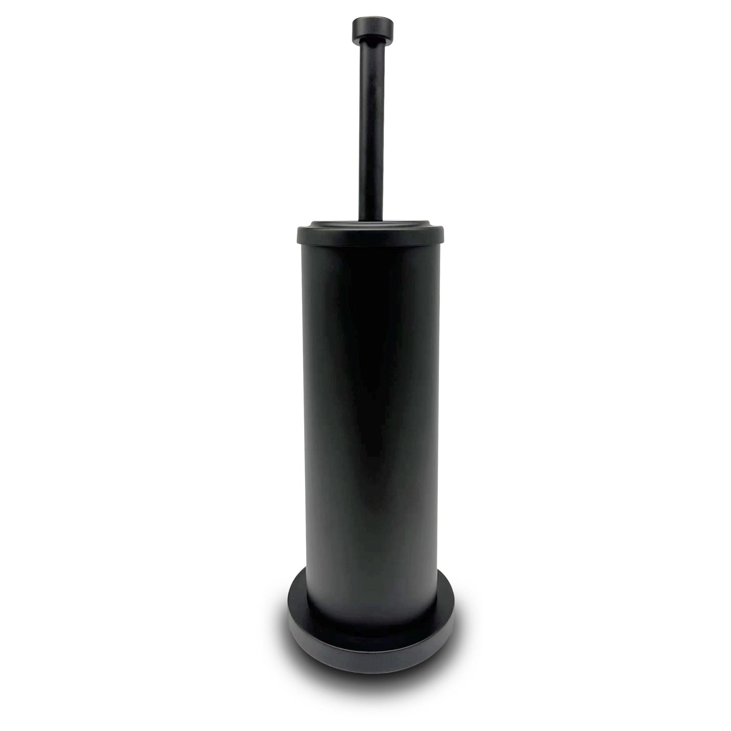 Indecor Home Matte Black Toilet Bowl Brush with Holder, Durable Bathroom Cleaning Tool, Modern Design for Easy Toilet Maintenance, Bathroom Cleaner
