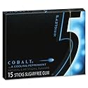 5 Gum MRS21265-5 Gum Peppermint Cobalt Sugar-free Gum - 10 packs