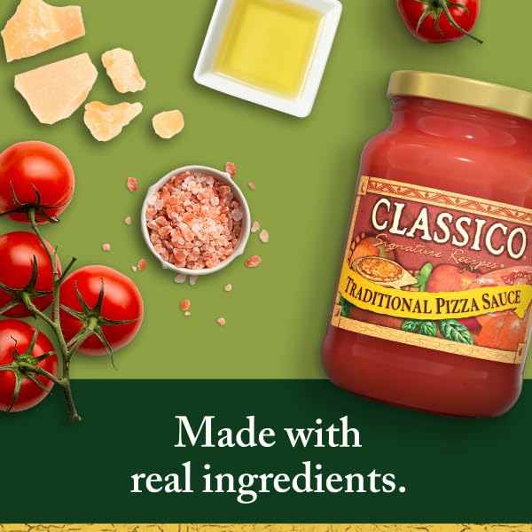 Classico Signature Recipes Traditional Pizza Sauce, 14 OZ (Pack of 6)