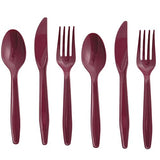 Fun Express Plastic Forks Spoons Knives Cutlery Set 210 Pieces - Heavy Duty Disposable Silverware for 70 Guests | Bulk Plastic Utensils for Party