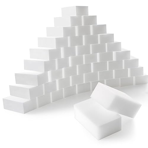 50-Pack Magic Sponges Cleaning Eraser Multi-Functional Melamine Sponge Foam Cleaning Pads for Household Bathroom Furniture Bathtub Sink Cleaning