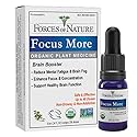 Forces of Nature Organic, Natural Focus More Brain Health Support with Dandelion & Wild Lettuce, Sublingual Tincture Helps Support Memory