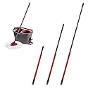 Spin Mop Replacement Handle, 3 Section 22 Inch to 48 Inch Telescopic Handle for Vileda O-Cedar Easywring Spin Mop for Floor Cleaning
