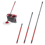 Spin Mop Replacement Handle, 3 Section 22 Inch to 48 Inch Telescopic Handle for Vileda O-Cedar Easywring Spin Mop for Floor Cleaning
