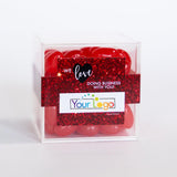 24 Pack Personalized Valentine?s Day Add Your Logo Corporate Candy Cube Filled With Jelly Beans For Giveaways, Party Favors & More - We Love Doing