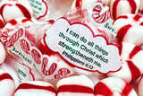 Scripture Candy, Jesus Sweetest Name I Know Christmas Tin with Soft Peppermint Candy, 4 Ounces