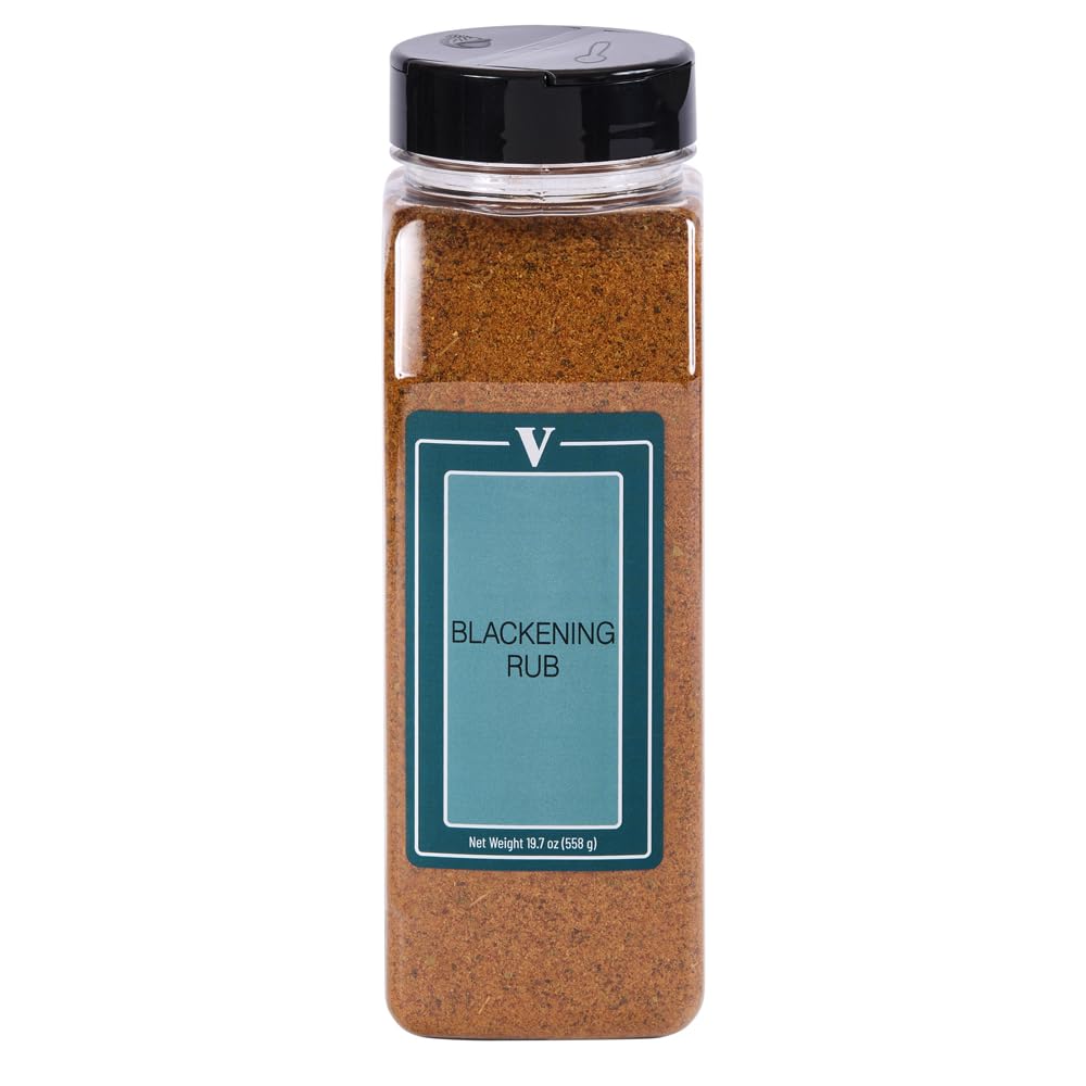 Victoria Taylor's Blackening Rub, Bold Smoky Spice Blend for Chicken, Steak, Shrimp & Seafood, All Natural, 19.7 oz