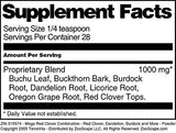 Mega Red Clover Combination - Red Clover, Dandelion, Burdock and More - Powder (1 oz, ZIN: 515574)