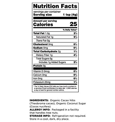 Terrasoul Superfoods Organic Sweet Cacao Nibs, 2 Lbs (2 Pack) - Coconut Sugar Sweetened | Antioxidants | Magnesium