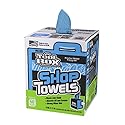 SELLARS WIPERS Toolbox Blue Center-Pull Box Shop Towels (200 Sheets Per Box), 10" x 12"