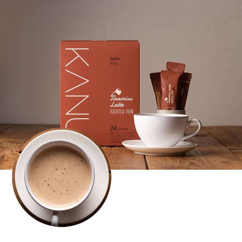ZEESOON Dongsuh Maxim KANU Tiramisu Latte 24 Sticks