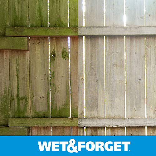 Wet & Forget Moss, Mold, Mildew, & Algae Stain Remover Multi-Surface Outdoor Cleaner Concentrate, Original, 64 Fluid Ounces (2 Pack)