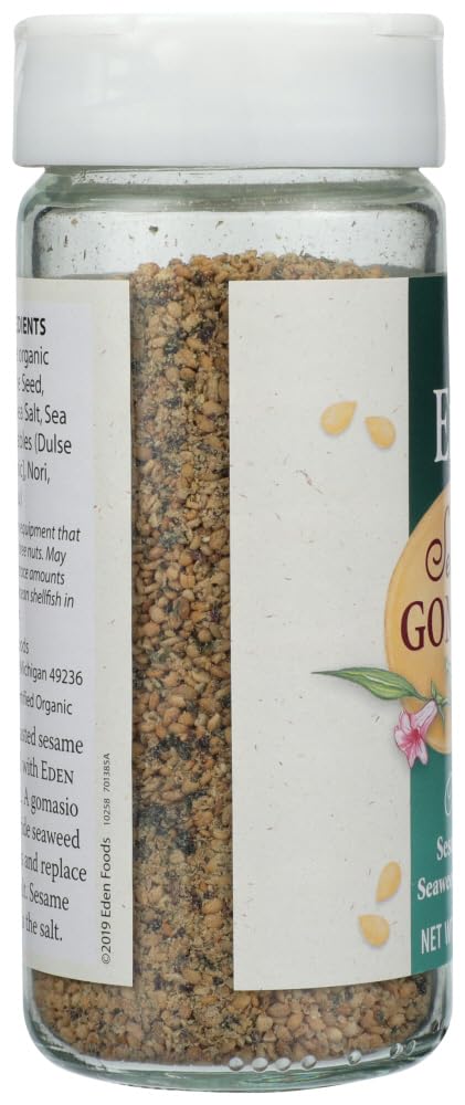Eden Foods Organic Gomasio - Sesame Salt - Seaweed - 3.5 oz - Case of 3