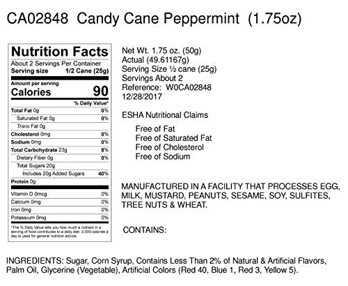 Hammond’s Candies - Hand Spun Peppermint Candy Canes - 6 Pack, Handcrafted by Artisan Confectioners- Classically Delicious, Proudly Made in Denver