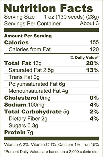 Stony Brook Butternut Pepitas, 3 ounce bags (pack of 6)
