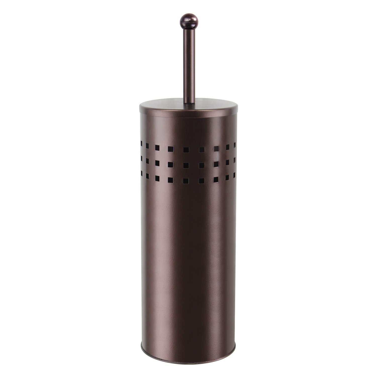 Blue Donuts Toilet Plunger with Holder for Bathroom, Multi Drain Suitable Also for Bathtubs, Quick Dry, Bronze