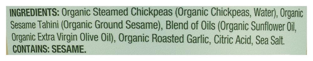 Cedar's Organic Garlic Hummus