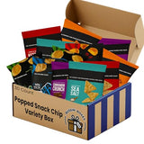 Popped Snack Variety Pack - 30 Count Snack Box with Air-Popped and Crunchy Chip Alternatives - Individually Wrapped Bags Assembled by Bussin Boxes