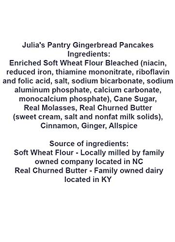 Julias Pantry Gingerbread Pancake Mix 5 Lbs