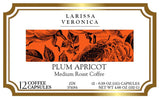 Plum Apricot Medium Roast Coffee (Single Serve K-Cup Pods) (Gourmet, Naturally Flavored, Whole Coffee Beans) (12 pods, ZIN: 574184)