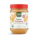 365 by Whole Foods Market, Organic Creamy Peanut Butter Spread, No Stir, 28 Ounce