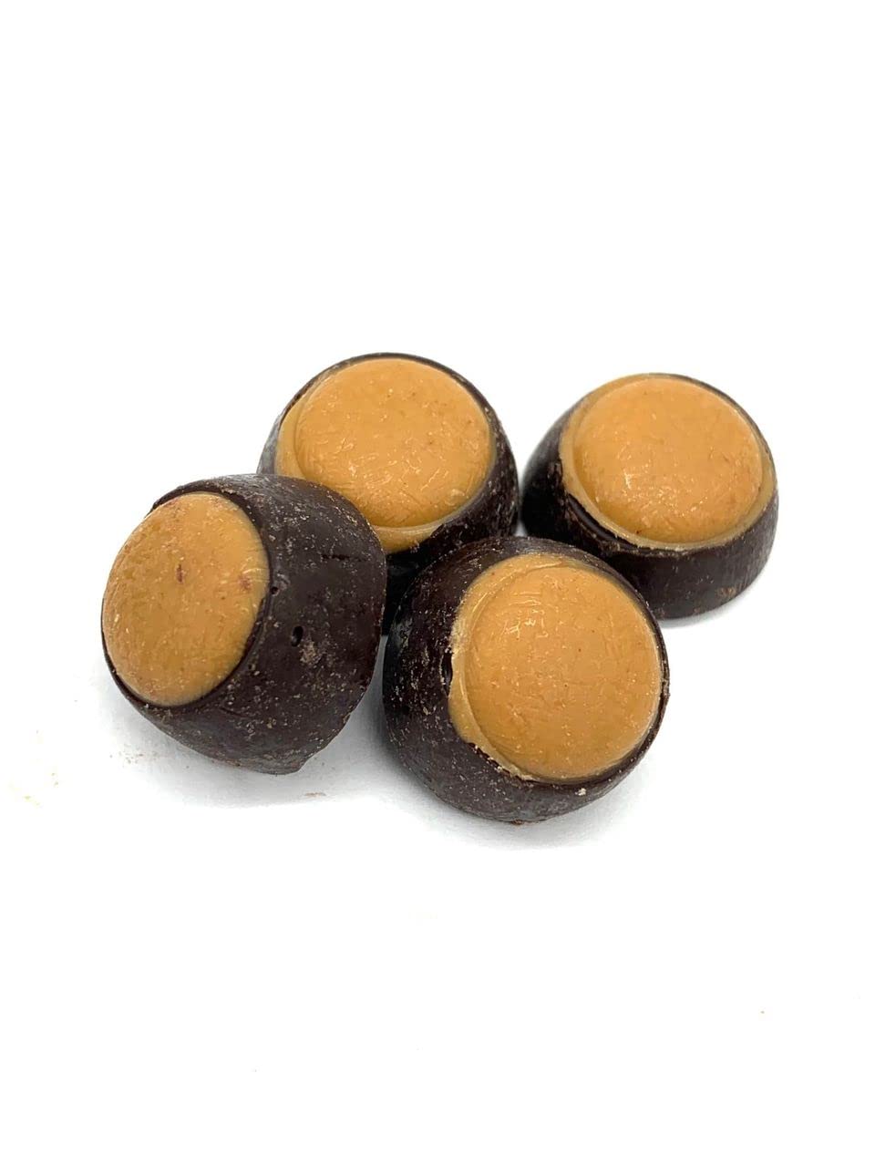 Mini Dark Chocolate Peanut Butter Buckeyes (1lb Resealable Zip Lock Stand Up Bag)