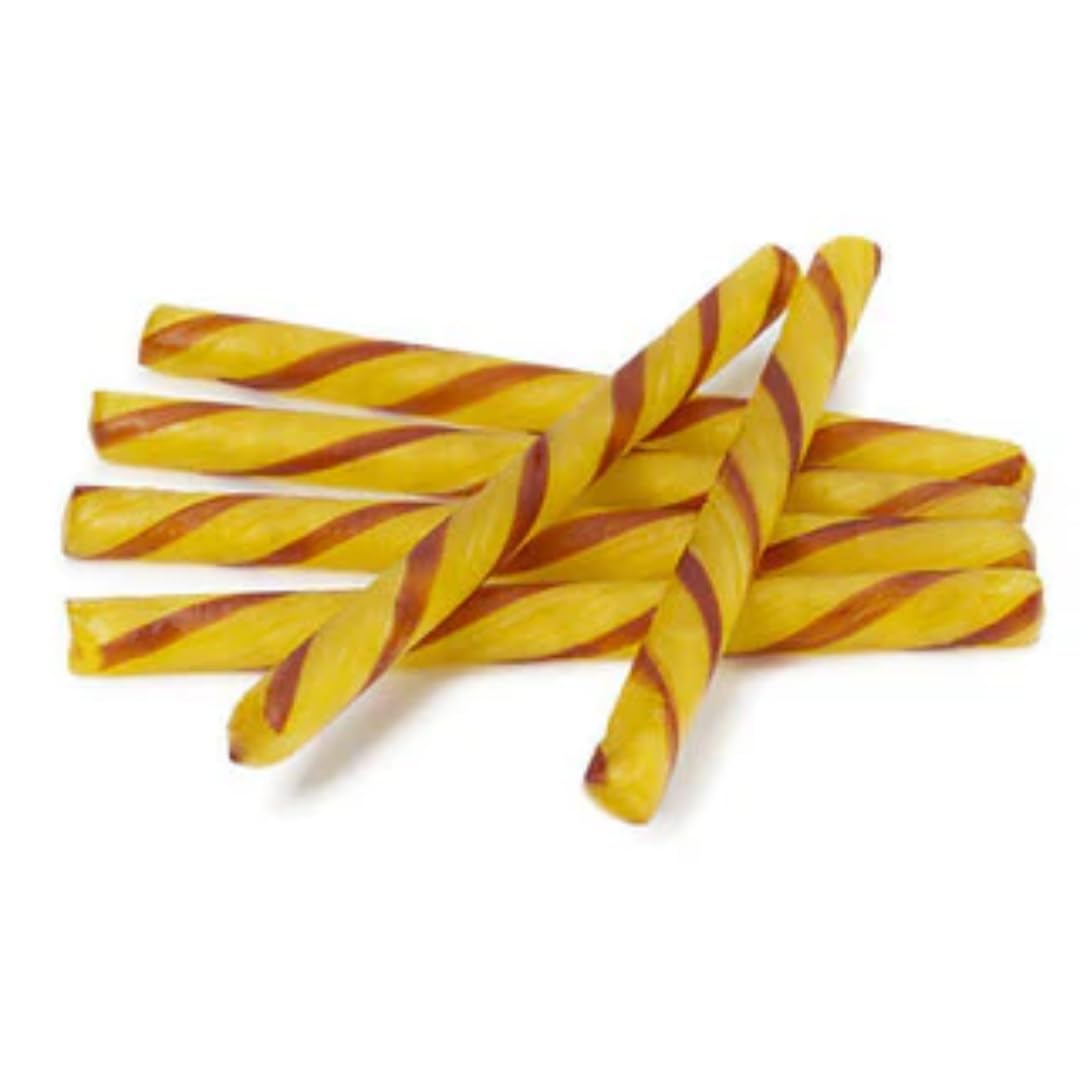Old Fashioned Candy Sticks - Pack of 10 - Butterscotch - Individually Wrapped 5 in. Sticks - One 10 Count Box
