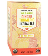 Trader Joe's Organic Ginger Turmeric Herbal Tea 20 ct (Pack of 2)