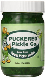 Puckered Pickle Relish, Sweet Green, 12.0 Ounce