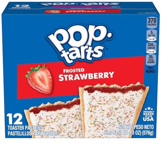 Pop Tarts Toaster Pastries, Frosted Cherry, Frosted Strawberry, and Frosted Blueberry, 20 Ounce (Pack of 3) - with Two Make Your Day Lollipops